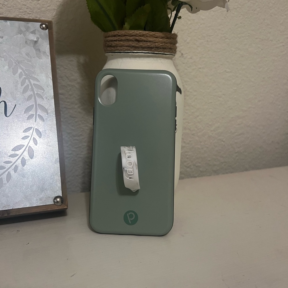 Sage Loopy phone case for iPhone XS